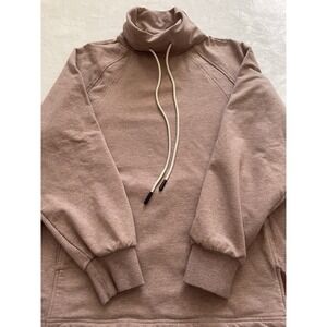 Varley Dusty Rose Funnel Neck Hoodie